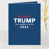 Carte Donald Trump 2024 et l'Amérique (Fleur jaune)