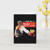 Carte Donald Trump 2024 frite - Faire des frites G (Fleur jaune)