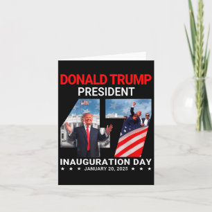 Carte Donald Trump 47e inauguration du président le jour
