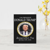 Carte Donald Trump 47e investiture du président 2025 Sup (Fleur jaune)