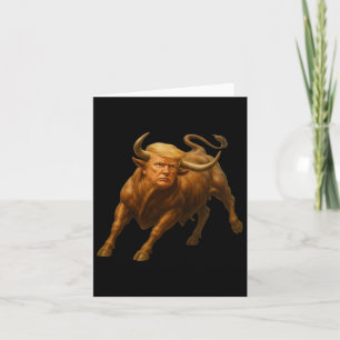Carte Donald Trump Bull Shirt - Le Fou Avec Le Président