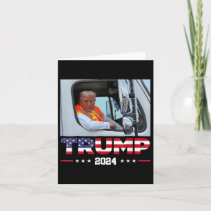 Carte Donald Trump Circule Dans Le Camion À Déchets 1