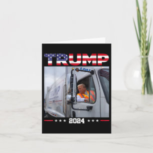 Carte Donald Trump Circuler le camion à ordures - Camion