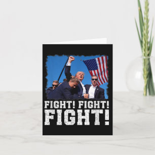 Carte Donald Trump combat les combattants et les partisa