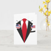 Carte Donald Trump Costume Et Cravate Halloween Costume  (Fleur jaune)