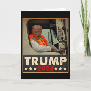 Carte Donald Trump dans l'équipe de camion de Garge pour