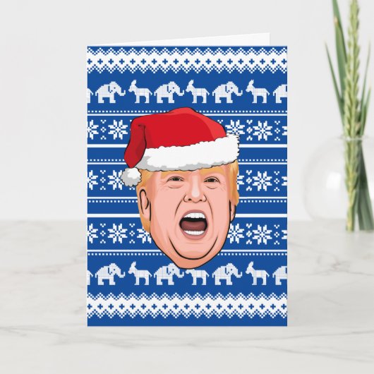 Carte Donald Trump en colère Noël (Devant)