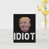 Carte Donald Trump Est Un Idiot (Fleur jaune)
