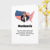 Carte Donald Trump Fête des pères Ajouter un nom Funny P (Fleur jaune)