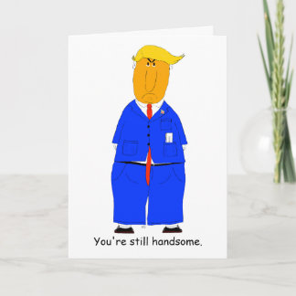 Carte Donald Trump Funny Birthday Card for Senior Man