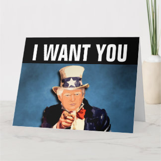 CARTE DONALD TRUMP FUNNY BIRTHDAY GREETNG CARD