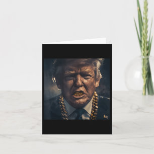 Carte Donald Trump Gold Grillz