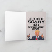 Carte DONALD TRUMP & HILLARY CLINTON FUNNY BANTHDAY Card (Intérieur)