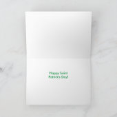 Carte Donald Trump Jour de la Saint Patrick Leprechaun (Intérieur)
