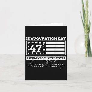 Carte Donald Trump Jour de l'investiture 2025 Hommes Fem