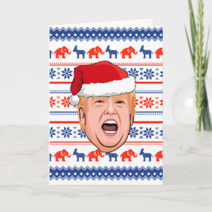 Carte DONALD TRUMP Noël