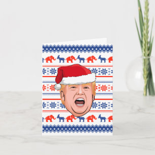 Carte DONALD TRUMP Noël