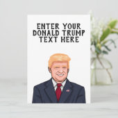 CARTE DONALD TRUMP PERSONNALISÉ (Debout devant)