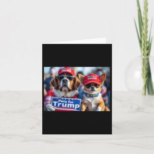 Carte Donald Trump Rend Les Chiens Sûrs à Nouveau Chapea