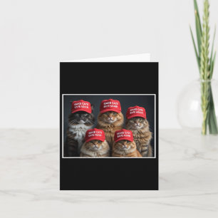 Carte Donald Trump Rendre les chats en sécurité Casquett