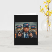 Carte Donald Trump Rendre les chats en sécurité Casquett (Fleur jaune)