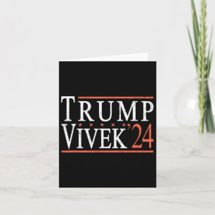 Carte Donald Trump Vivek Ramaswamy 2024 Président Républ