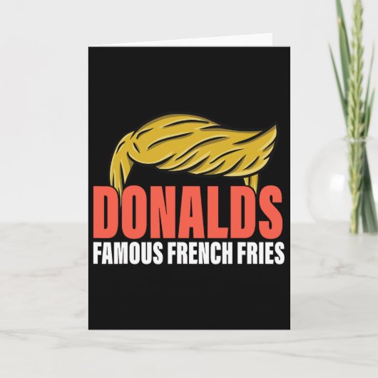 Carte Donalds Famous French Fries Rend Les Frites Gre (Devant)