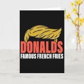 Carte Donalds Famous French Fries Rend Les Frites Gre (Fleur jaune)