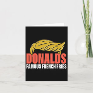 Carte Donalds Fries Françaises Fabriquant Des Fries Fran