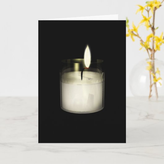 Carte Donation de Yahrzeit (Fleur jaune)