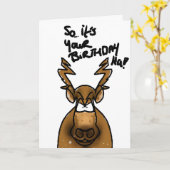 Carte Donc c'est ton dessin animé d'anniversaire (Fleur jaune)