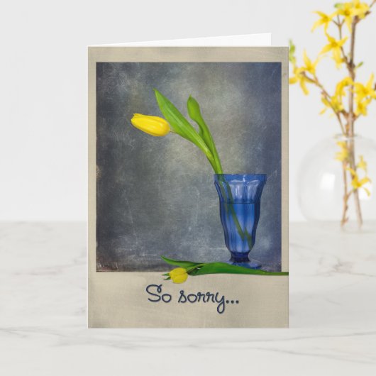 Carte Donc désolé (Fleur jaune)