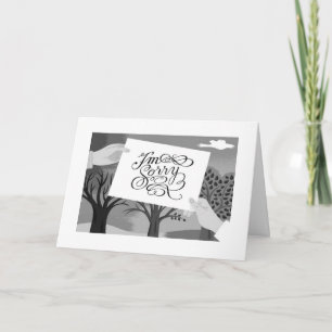 CARTE DONC "DÉSOLÉ POUR VOTRE PERTE"