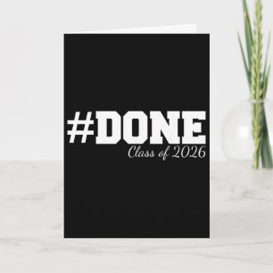 Carte #done Cl de la promotion 2026 pour elle lui diplôm