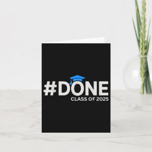 Carte #done Cl Of 2025 - Graduation So Done Senior 2025