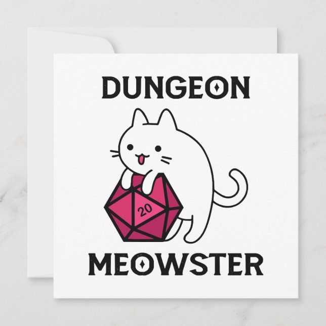 Carte Donjon Meowster Chat Drôle (Devant)