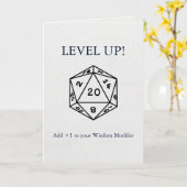 Carte Donjons & Dragons : Ajouter +1 à votre modificateu (Fleur jaune)