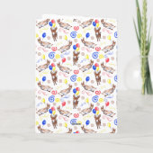 Carte Donkey Birthday Card in White (Dos)