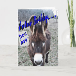 Carte Donkey Birthday-personnaliser it