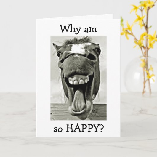 CARTE DONKEY EST "HEUREUX" QUE "U R MON MÈRE" JOUR DE LA (Fleur jaune)