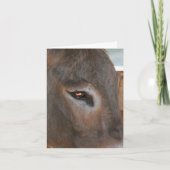 Carte Donkey Thoughts Farm Animal Note (Devant)