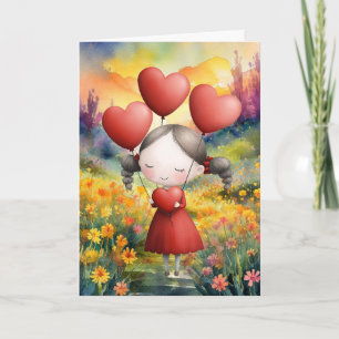 CARTE DONNANT TOUT L'AMOUR DE SON CŒUR
