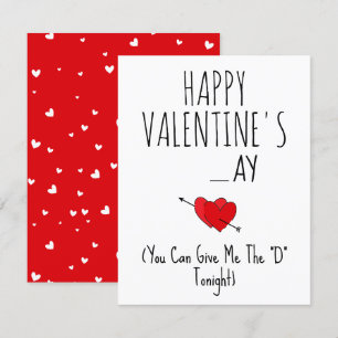 Carte Donne-moi le 'D' ce soir Funny Naughty happy Vday