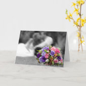 Carte Donne-moi, tu seras mon Donne-moi, noir et (Fleur jaune)