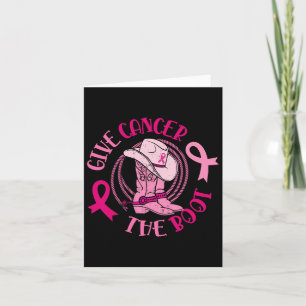Carte Donner Cancer Boot Breast Cancer Sensibilisation C