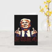 Carte Donner Doigt 2024 Décliner la conception (Fleur jaune)