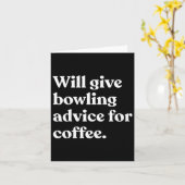Carte Donnera Des Conseils De Bowling Pour Coffee Funny (Fleur jaune)