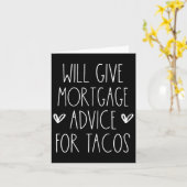 Carte Donnera des conseils hypothécaires pour des tacos (Fleur jaune)