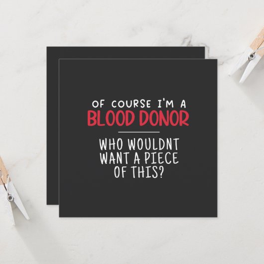 Carte Donneur de sang (Devant/Arrière en situation)