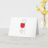 Carte Donneur de sang (Fleur jaune)